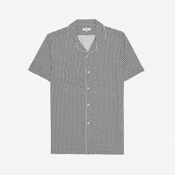 Men's Black and White Checkered Shirt - Picture 4 of 10